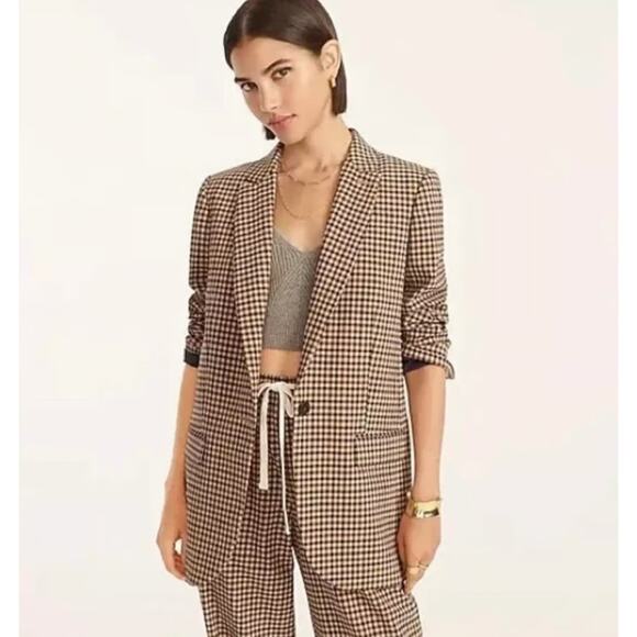 J. Crew Jackets & Blazers - J. Crew Alfie Italian Wool Plaid Blazer